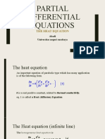 Partial Differential Equations: The Heat Equation