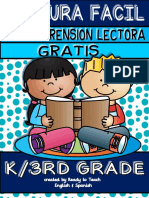 Easy Reading for Reading Comprehension in Spanish Free Set