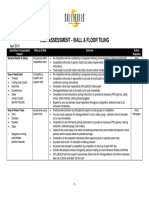 Risk Assessment - Wall & Floor Tiling: April 2010