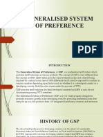 Generalised System of Preference