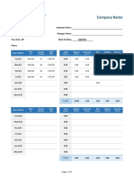 Time Sheet: Company Name