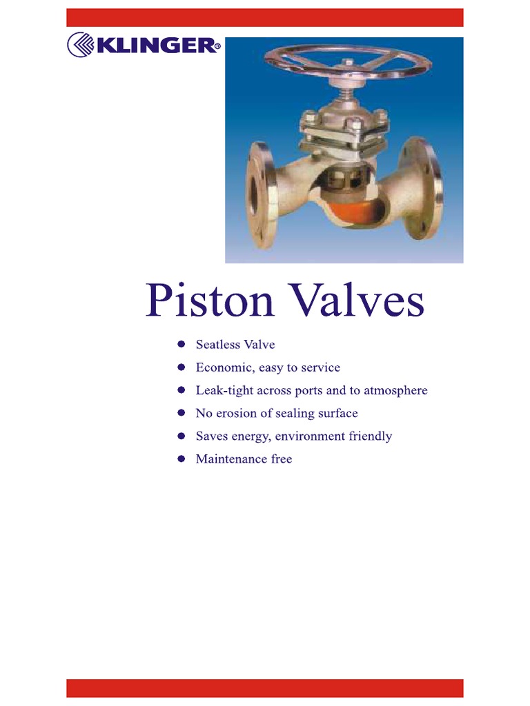 01 Klinger Piston Valves PDF