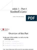 Module 1 - Part 4 Kirchhoff's Laws: Filename: DPKC - Mod01 - Part04