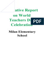 World Teachers Day Celebration at Milan Elementary School