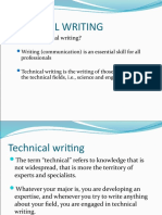Technical Writing Guide