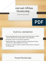 Partial and Affiliate Members