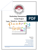 Marketing Management-Ii Term Project Firstcry: Journey To Success'