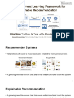 A Reinforcement Learning Framework For Explainable Recommendation