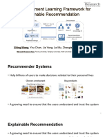 A Reinforcement Learning Framework for Explainable Recommendation