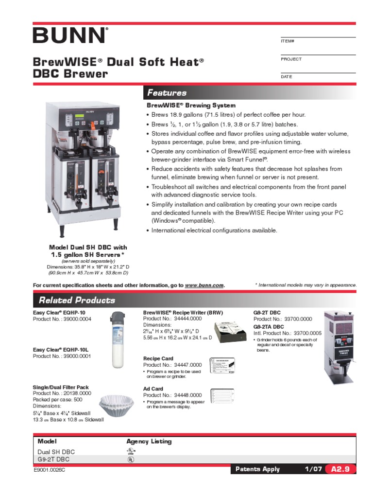 Bunn Coffee Machine PDF Microsoft Windows Manufactured Goods