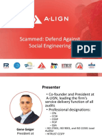 Scammed: Defend Against Social Engineering