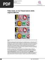 Fake news, nasce l'Osservatorio della Regione Marche - 2 aprile 2021