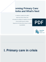 Transforming Primary Care: What Works and What's Next