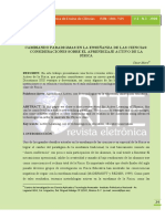 Cambiando Paradigmas en La Enseñanza de Las Ciencias: Consideraciones Sobre El Aprendizaje Activo de La Física