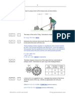 Moments Levers and Gears Answer Scheme