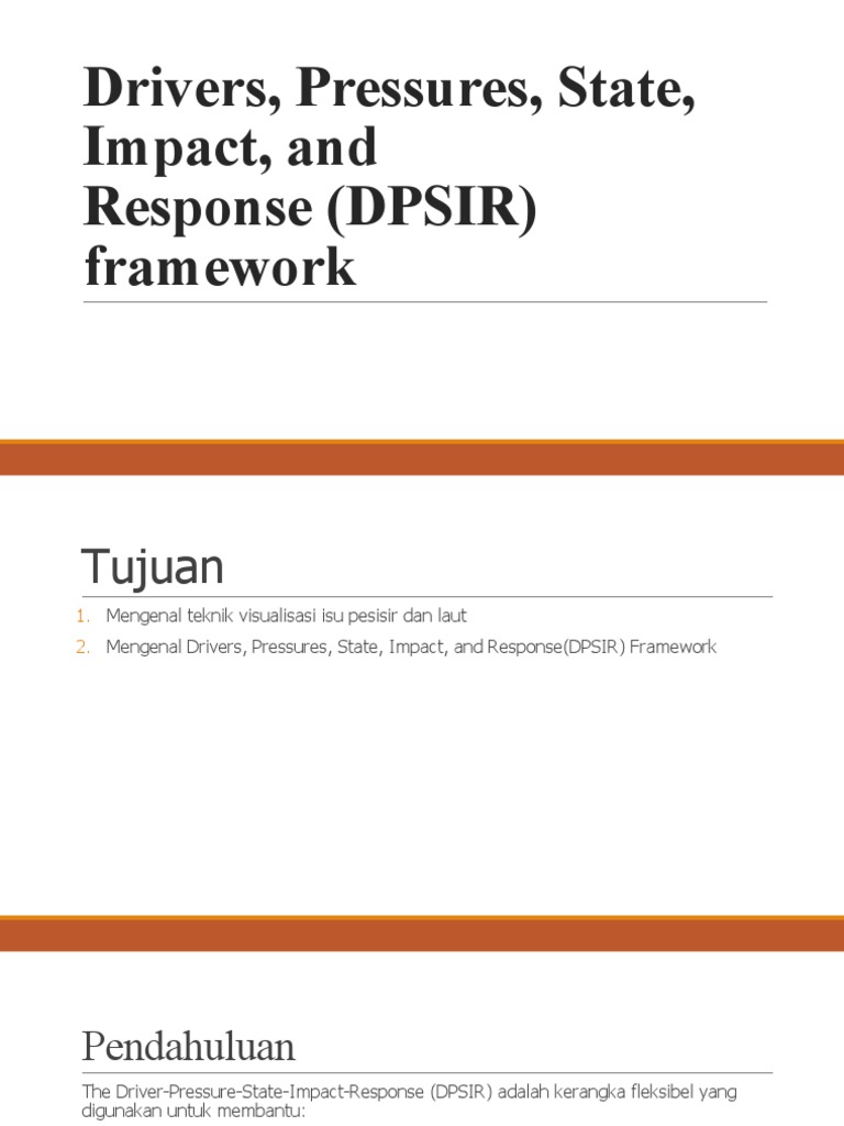 Pemahaman Kerangka DPSIR untuk Ekosistem Pesisir | PDF | Teknologi ...