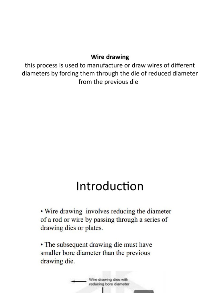 Wire Drawing Process Overview | PDF