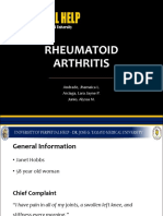 Rheumatoid Arthritis: Andrade, Jhamaica L. Arciaga, Lara Jayne P. Junio, Alyssa M