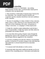 Guidance and Counselling Overview | PDF | Counseling Psychology ...