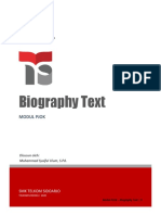 Modul Pjok Bulutangkis Biography Text Kelas Xi