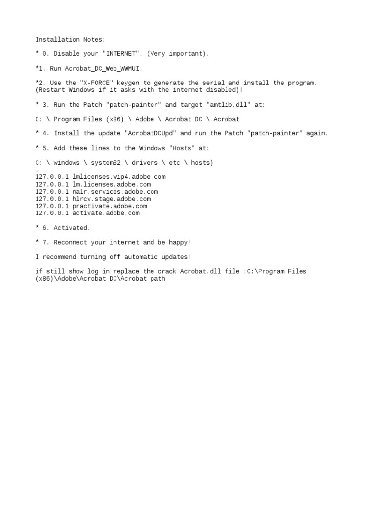 Acrobat Read Me | PDF | Business | Computers