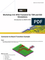Workshop 3-8: HFSS-Transient For TDR and ESD Simulations: Introduction To ANSYS HFSS