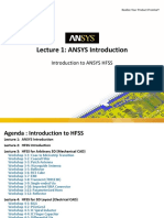 ANSYS HFSS L01 0 ANSYS Intro