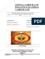 International Labour Law and It's Influence On Indian Labour Law