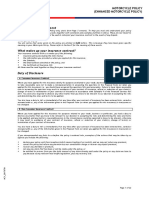 Explanatory Notes How To Read This Document: Motorcycle Policy (Enhanced Motorcycle Policy)