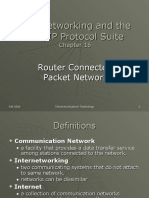 Internetworking and The TCP/IP Protocol Suite