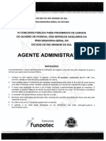 Prova PGE Agente Administrativo 2014