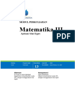 Modul TM13 Matematika III