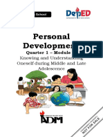 Personal Development: Quarter 1 - Module 1