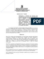 Resolução 02-2006 CONSUNI-UFBA (REGULAMENTA O PRIMERIO CONCURSO PARA O ICADS)