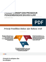 Prinsip-Prinsip Dan Prosedur Pengembangan Bahan Ajar