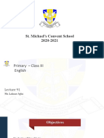 St. Michael's Convent School 2020-2021