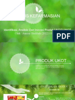 Bisnis Kefarmasian: Identifikasi, Analisis Dan Inovasi Produk UKOT/UMOT Oleh: Annisa Shalihah (202211101100)