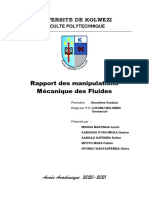 Rapport Des Manipulations MecaFluides Justin 2021