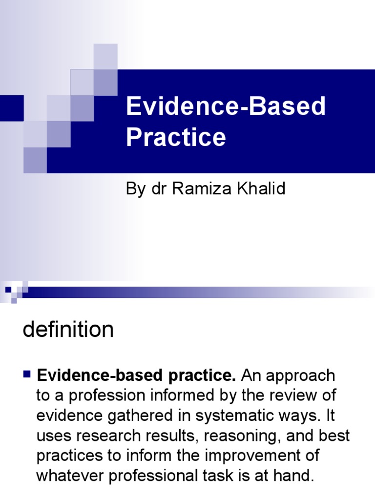 Definition of Evidence-Based Practice | PDF | Evidence Based Practice ...