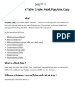 SAP ABAP Internal Table - Create, Read, Populate, Copy & Delete