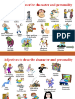 Adjectives describe character