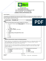 Mustafa Ali 05 08 1991: Language, Literacy and Numeracy Test