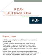 Konsep Dan Klasifikasi Biaya