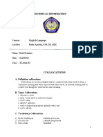 Technical Collocations