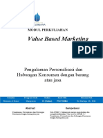 Modul Value Based-Marketing (TM13)