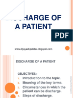 Discharge of A Patient