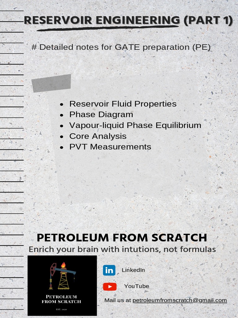Reservoir Engineering Part 1 Gate Pdf Technology Engineering