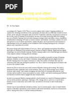 Capsile (2020) Flexible Learning and Other Innovative Learning Modalities (RRL)