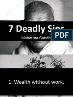 7 Deadly Sins: Mahatma Gandhi