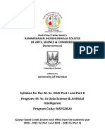 MSC DSAI Syllabus With Effect Form 2020 21 19102020